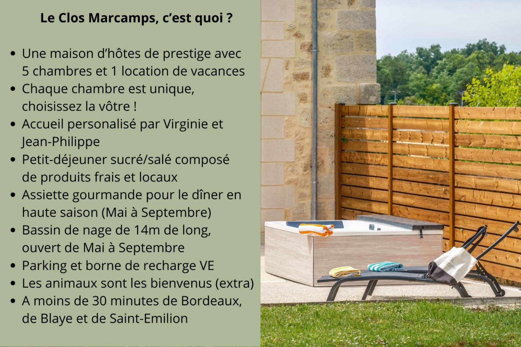 Clos Marcamps - Teritoria Prignac-et-Marcamps Dış mekan fotoğraf